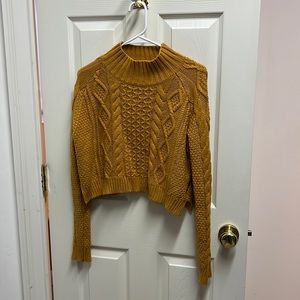 Mink pink xsmall high neck sweater. Crop.